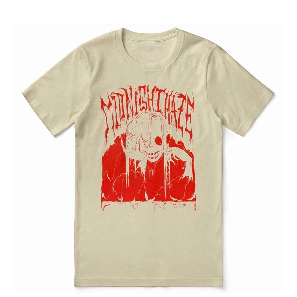 Yujin Clothing Midnight Haze T-shirt Cream/ Tan Medium